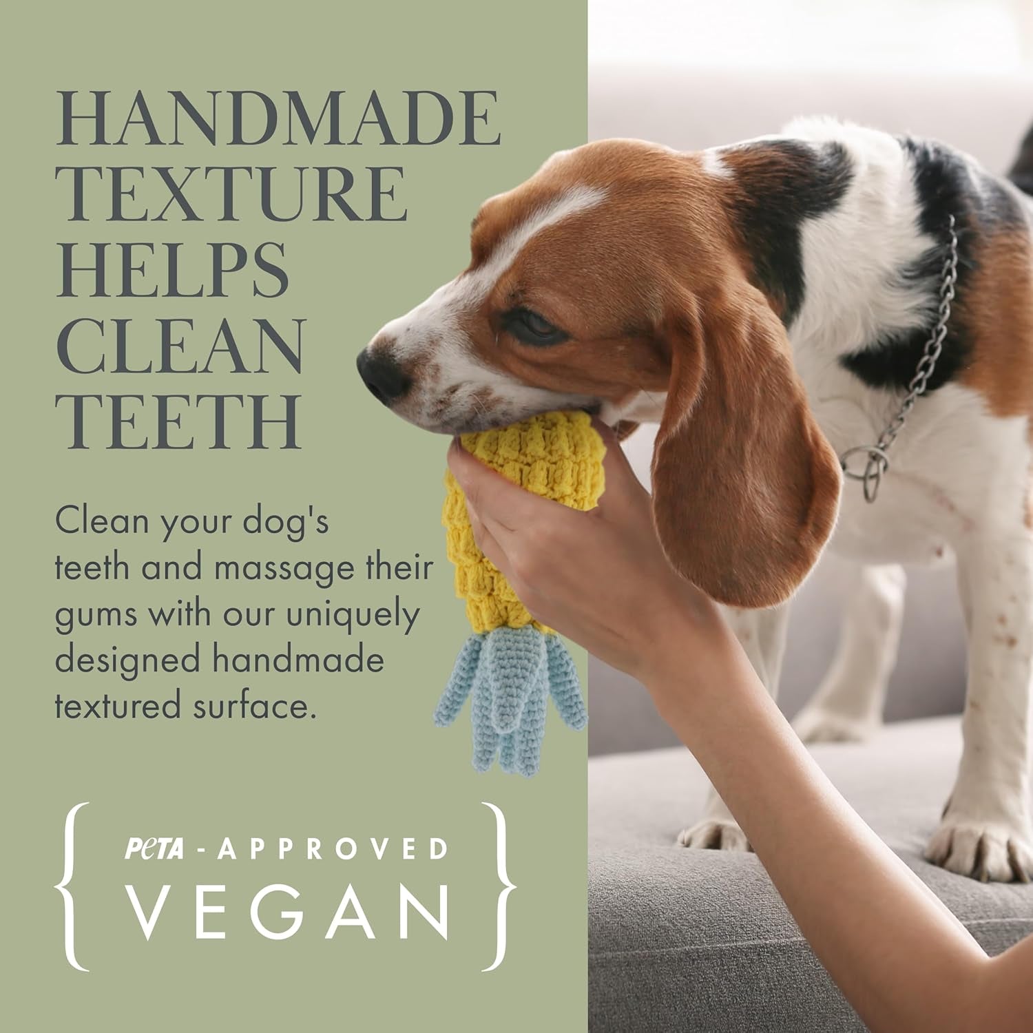 Organic Cotton Dog Toys Pack – Handmade Squeaky Plush Puppy Toys for Small and Medium Dogs, Eco Friendly Teething Accessories, Natural Pet Gift Set with Cute Fruit and Veggie Designs