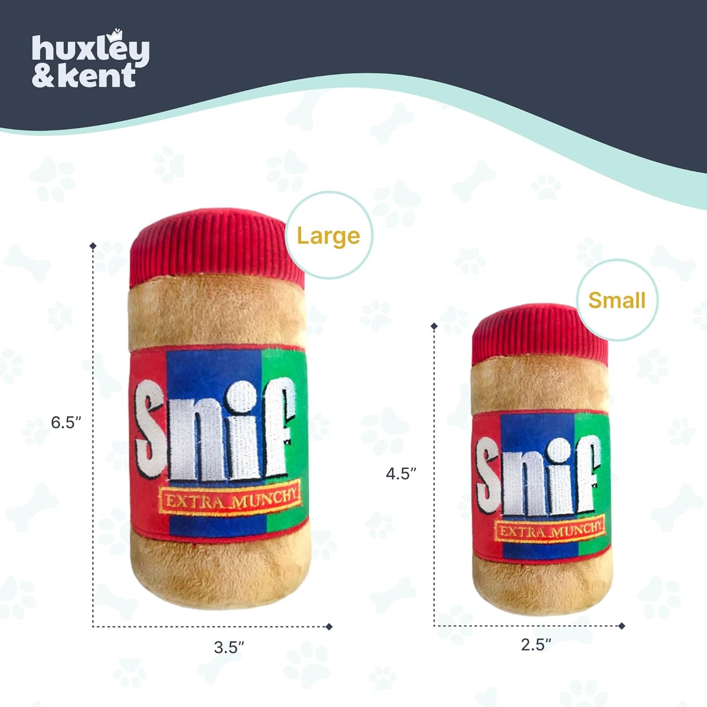 Funny Dog Toy W/Squeaker – Power Plush Squeaky Dog Toys for Small, Medium & Large Dogs – Soft Stuffed Animal for Indoor Play & Fetch - Snif, Small