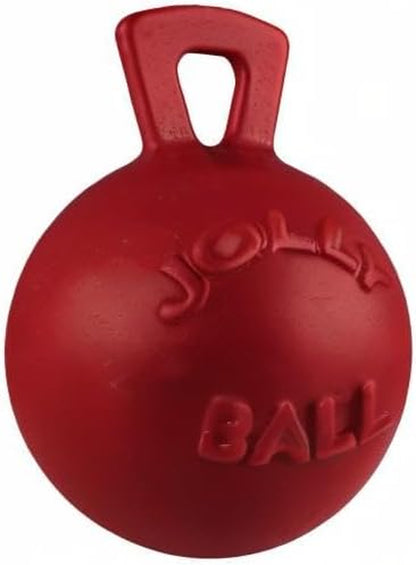 Tug-N-Toss Dog Toy Ball with Handle, 10" XL, Red