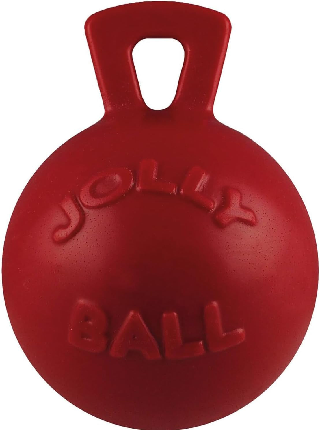 Tug-N-Toss Dog Toy Ball with Handle, 10" XL, Red