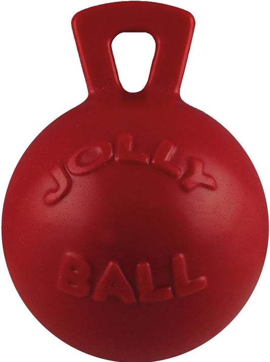 Tug-N-Toss Dog Toy Ball with Handle, 10" XL, Red