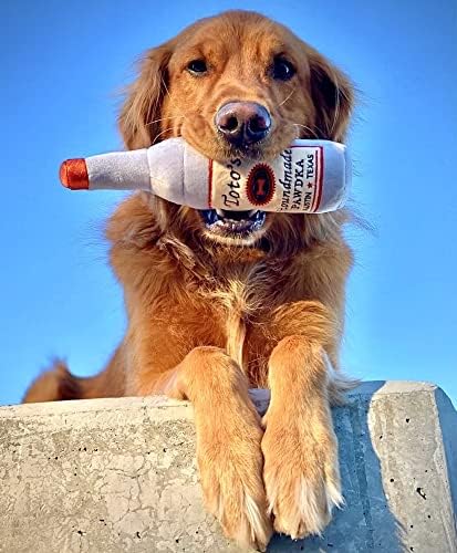 Toto'S Plush Squeaky Crinkle Dog Toy - Funny Dog Gifts for Medium, Small and Large Dogs - Cute Stuffed Toys for Dog Birthdays