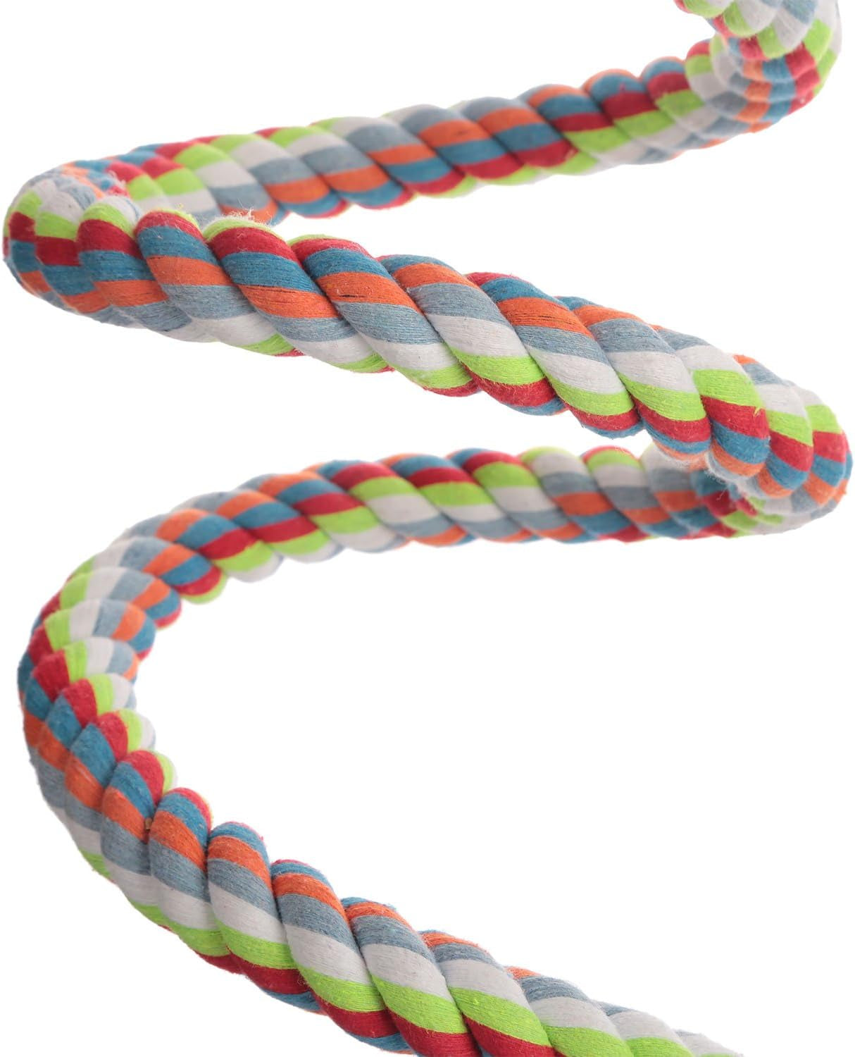 Bird Perch, Parrot Toys 94.5 Inch Climbing Ropes Bungee Bird Toys