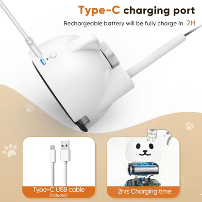 Interactive Cat Toys for Indoor Cats Automatic Electric Flying Bird Feather Cat Toy - Best Kitten & Adult Cat Enrichment Toy Stick-On Hanging Electric Kitty Toys for Bored Cats