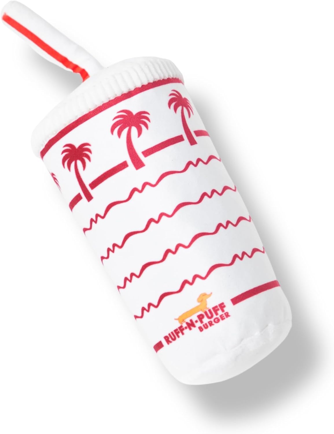 Palm Cup Dog Toy - Parody Plush Squeaky Crinkle Pet Toy - Puppy Toys Dog Birthday