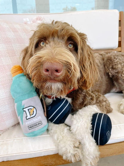 Fitness Funny Dog Toys - Doggyade and Doggy Dumbbell Workout Parody Cute Dog Toys - 2 Pack (Workout Pack)