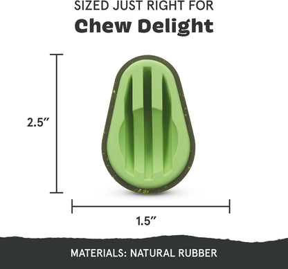 Avocadoggo Dog Toy | Natural Rubber, Wobble Shape, Perfect for Peanut Butter & Dishwasher Safe | Dog Toy for Aggressive Chewers