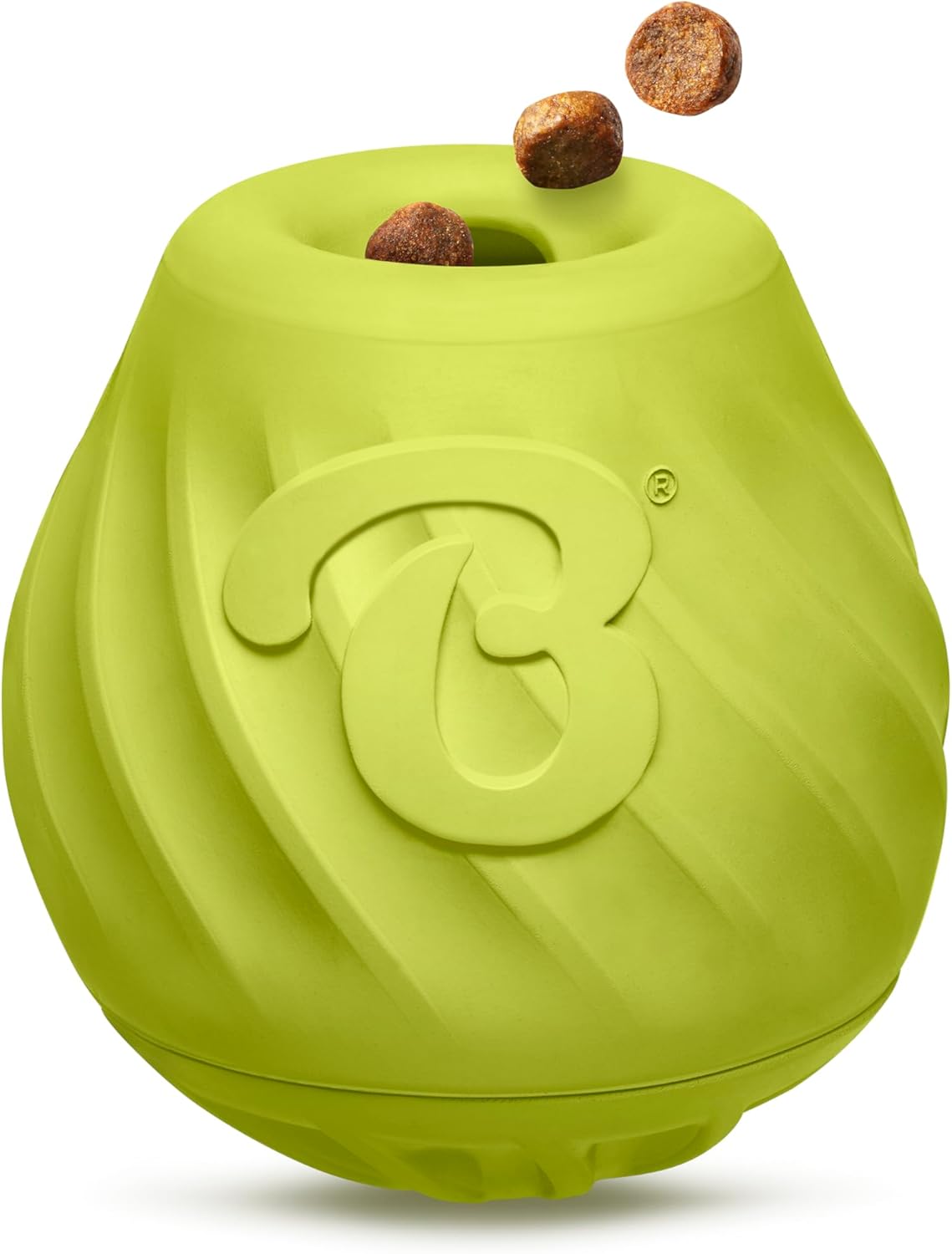 Pawbler - Natural Rubber Interactive Enrichment Treat and Kibble Dispensing Dog Toy – Great for Boredom - Medium/Large