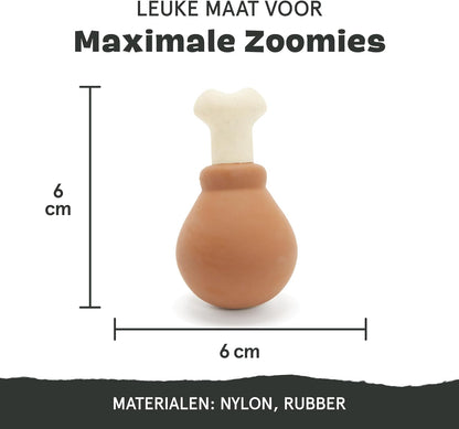 Super Chewer Tough Dog Chew Toys for Aggressive Chewers, Dental Stimulating (Turkey - Large)