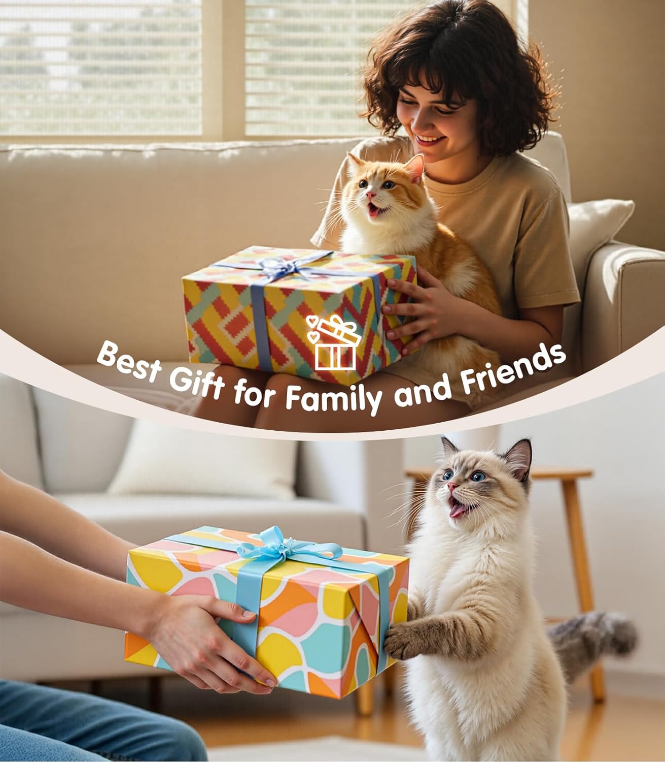 2 pack Interactive Soft Chew Kicker Cat Toys Infused Catnip for Indoor Cats & Kittens, [Crinkle &Bell] Fish Sound Toy, Drives Bored Cat Crazy with Fun!