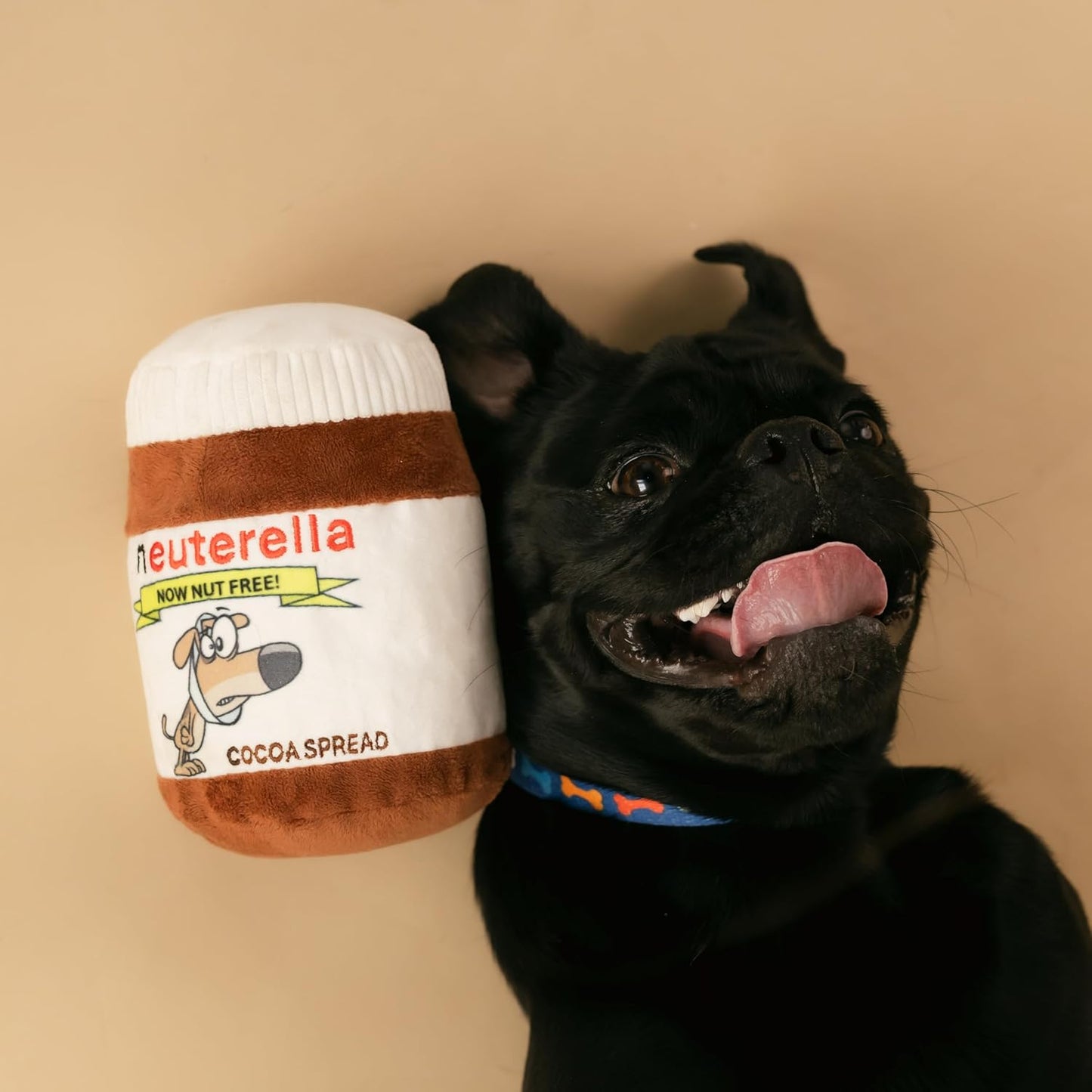 Funny Neuterella Dog Toy with Squeaker and Crinkle Sound – Parody Plush Squeaky Dog Toy for Small, Medium and Large Dogs – Hilarious Neutering-Themed Gift for Dogs and Dog Lovers – Unique Pet Toy