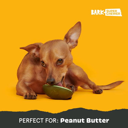 Avocadoggo Dog Toy | Natural Rubber, Wobble Shape, Perfect for Peanut Butter & Dishwasher Safe | Dog Toy for Aggressive Chewers