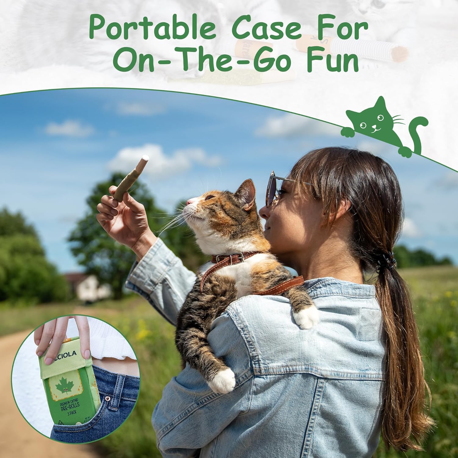 Organic 3 Pack Catnip Toys for Cats, Funny Cat Toys Filled with 100% Pure Organic Catnip, Safe Kitten Teething Chew and Kicker Toys, Stress Relieving Fun for Indoor Cats