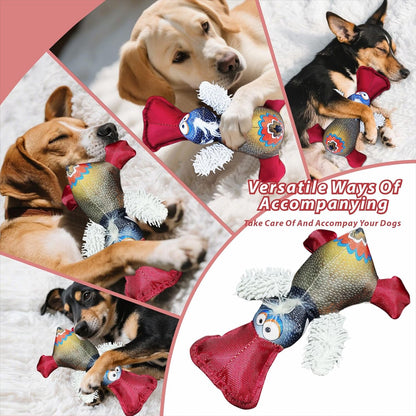 Dog Toy Duck with Squeaker, Best Pet Supplies Crinkle Dog Toy for Small, Medium, and Large,Indoor and Outdoor Dog Interactive Play, Chewing Toys(Red-Billed Duck