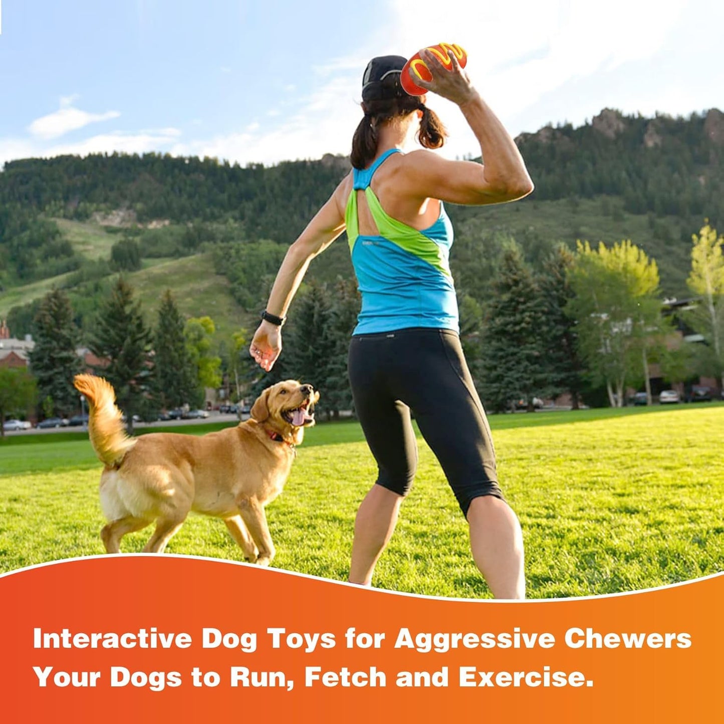 Dog Chew Toys for Aggressive-Chewers - Indestructible Dog Toy for Aggressive Chewer，Tough Chew Toys for Dogs （Rubber）