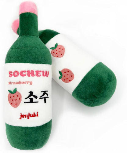 Sochew Soju Pet Toy with Squeaker (Strawberry)
