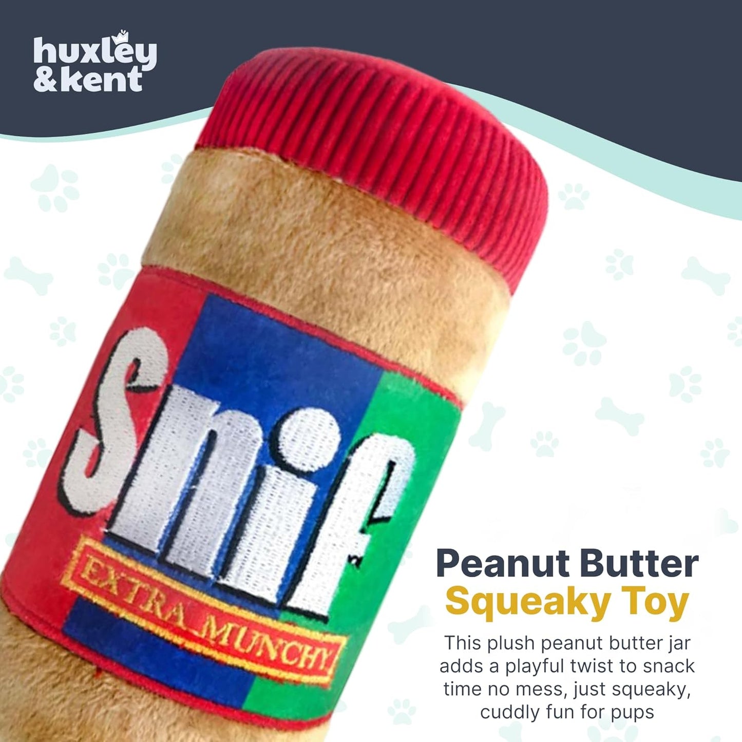 Funny Dog Toy W/Squeaker – Power Plush Squeaky Dog Toys for Small, Medium & Large Dogs – Soft Stuffed Animal for Indoor Play & Fetch - Snif, Small