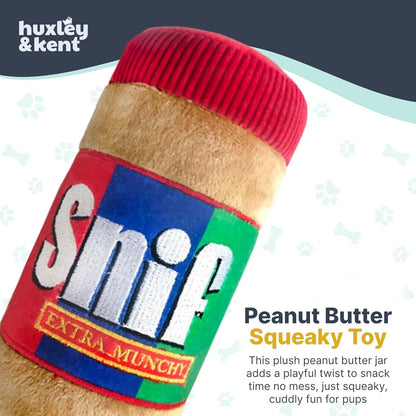 Funny Dog Toy W/Squeaker – Power Plush Squeaky Dog Toys for Small, Medium & Large Dogs – Soft Stuffed Animal for Indoor Play & Fetch - Snif, Small