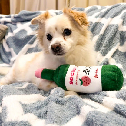 Sochew Soju Pet Toy with Squeaker (Strawberry)